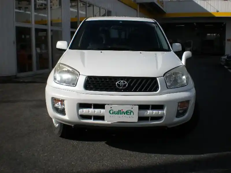 カタログ画像：ＲＡＶ４ Ｊ（RAV4J） Ｘリミテッド 2002年9月 TA-ZCA26W 1800cc ホワイト 燃費14.4km / l  フロント