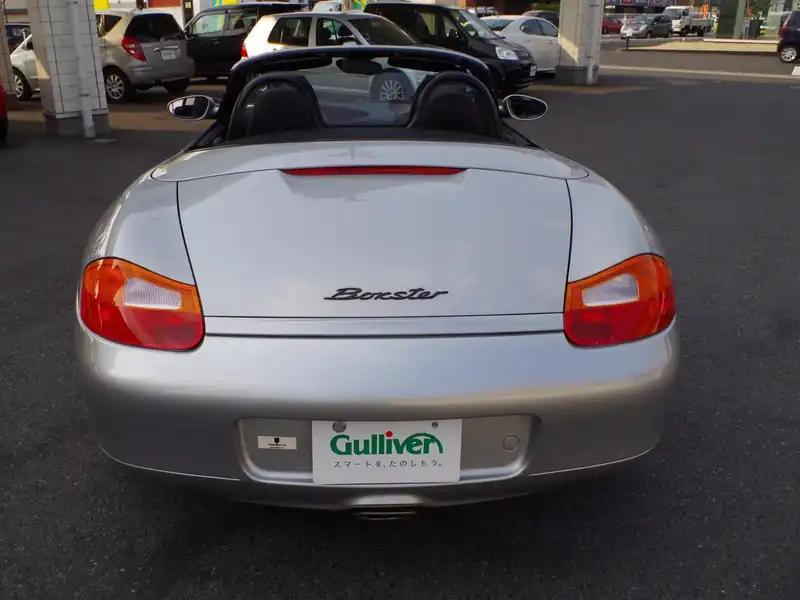 カタログ画像：ボクスター（BOXSTER） ボクスター 2000年10月 GF-98665 2700cc アークティックシルバーメタリックｏｒメリディアンメタリック 燃費8.8km / l  バック