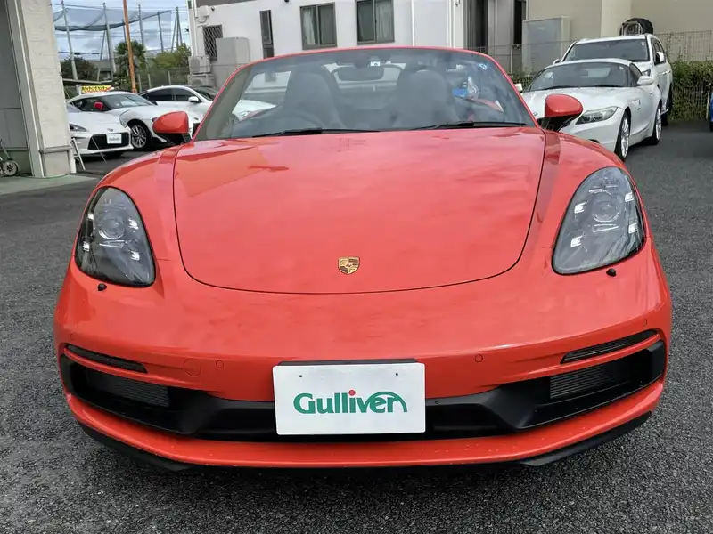 カタログ画像：７１８ボクスター（718 BOXSTER） ７１８ボクスターＧＴＳ ４．０ 2020年9月 3BA-982M40 4000cc ラバオレンジ フロント