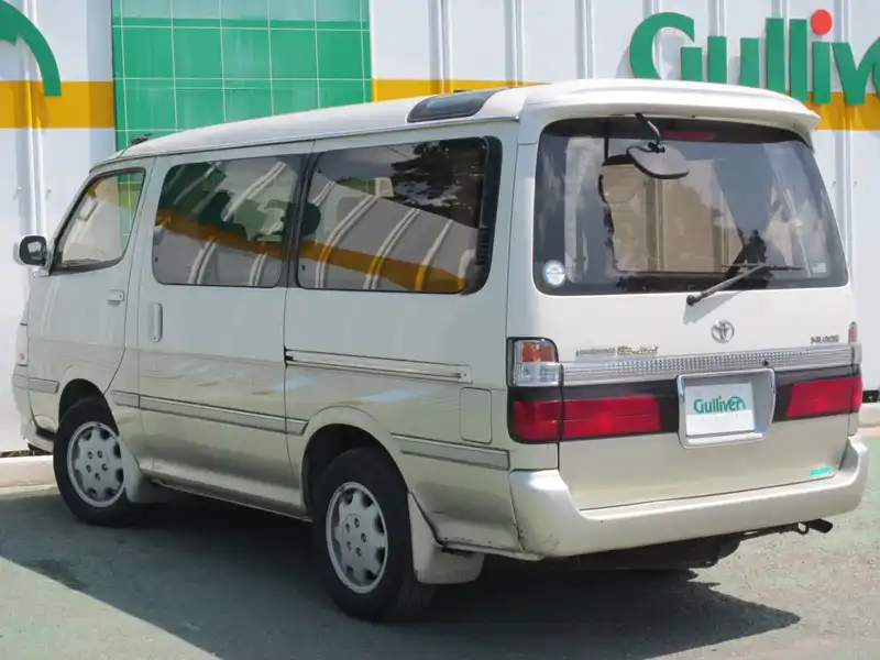 カタログ画像：ハイエースワゴン（HIACE WAGON） デラックス（ロング）標準ルーフ 1999年7月 KH-KZH116G 3000cc 燃費8.7km / l  バック