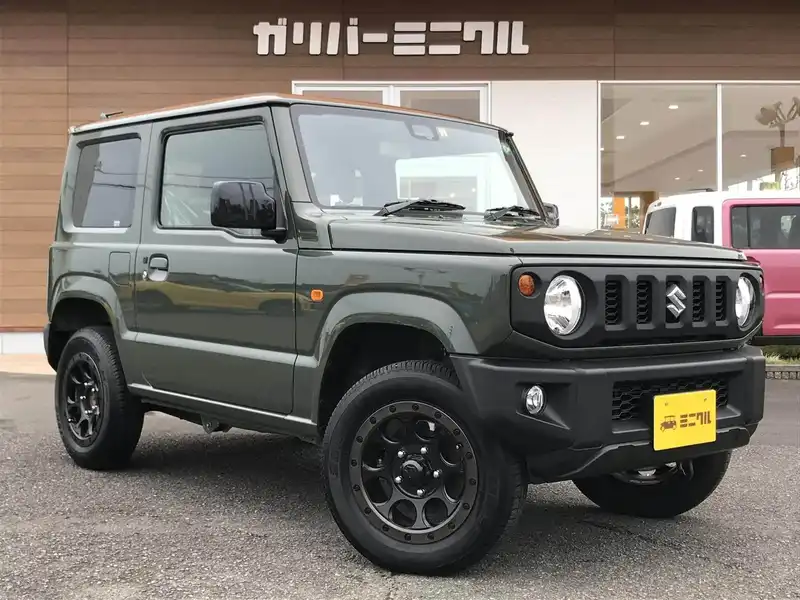 カタログ画像：ジムニー（JIMNY） ＸＬ 2021年10月 3BA-JB64W 660cc ジャングルグリーン 燃費14.3km / l メイン（その他）