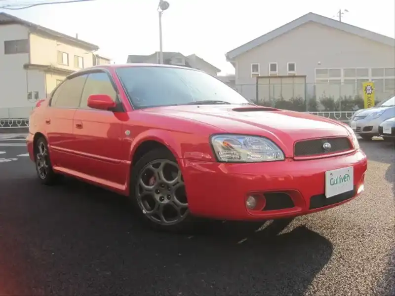 カタログ画像：レガシィＢ４（LEGACY B4） ブリッツェン２００３モデル 2003年1月 TA-BE5 2000cc プレミアムレッド 燃費11.4km / l  メイン