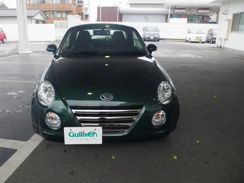 カタログ画像：コペン（COPEN） １０ｔｈアニバーサリーエディション 2012年4月 ABA-L880K 660cc ＤＣ・ダークグリーンマイカ 燃費15.2km / l  フロント