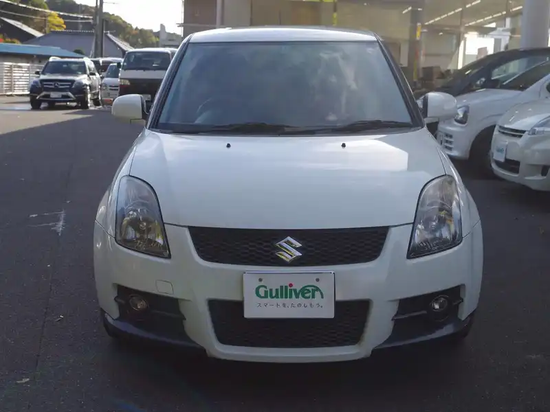 カタログ画像：スイフト（SWIFT） スポーツ 2009年5月 CBA-ZC31S 1600cc パールホワイト 燃費14.6km / l  フロント