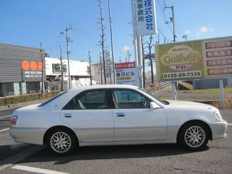 カタログ画像：クラウン（CROWN） アスリート 2000年8月 TA-JZS171 2500cc ホワイトパールクリスタルシャイン 燃費9.8km / l  外装