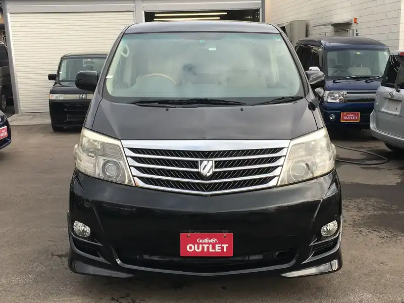 カタログ画像：アルファードＧ（ALPHARD G） ＡＳ プライムセレクションⅡ 2007年6月 DBA-ANH15W 2400cc ブラックマイカ 燃費9.4km / l  フロント