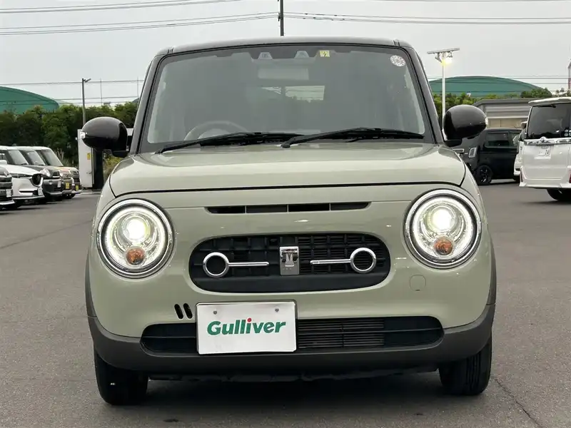 カタログ画像：アルトラパンＬＣ（ALTO LAPIN LC） Ｘ 2022年6月 5BA-HE33S 660cc トラッドカーキメタリック アーバンブラウン2トーンルーフorトラッドカーキメタリック ソフトベージュ2トーンルーフ 燃費26.2km / l 外装