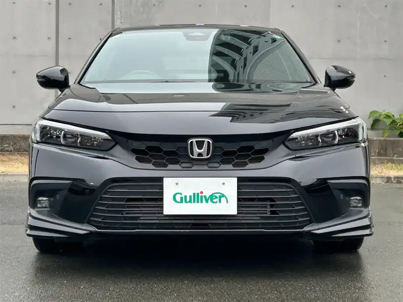 カタログ画像：シビック（CIVIC） ＥＸ 2023年7月 6BA-FL1 1500cc クリスタルブラック・パール 燃費16.3km / l フロント