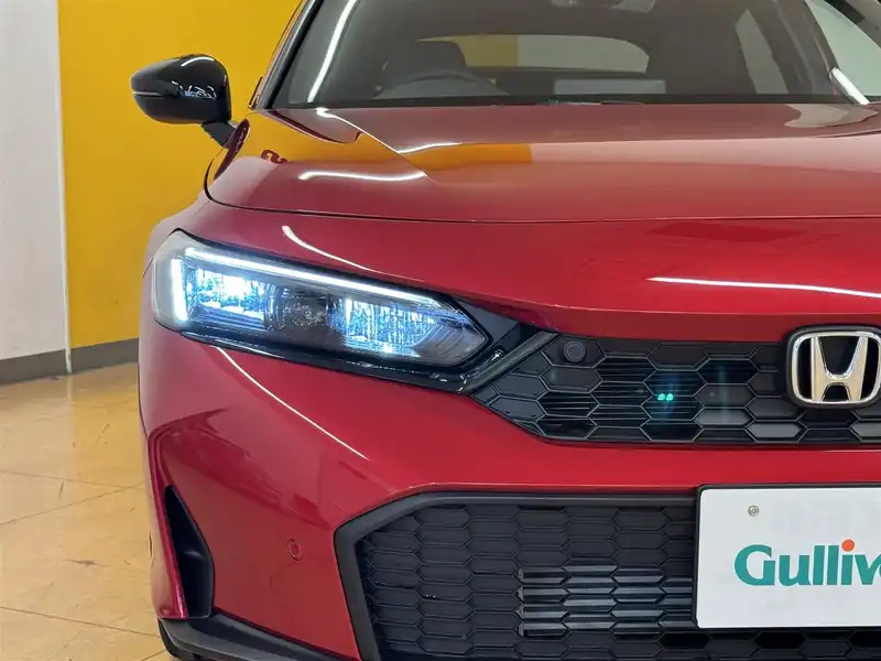 カタログ画像：シビック（CIVIC） タイプＲ レーシングブラックパッケージ 2025年9月 6BA-FL5 2000cc フレームレッド 燃費12.5km / l 外装