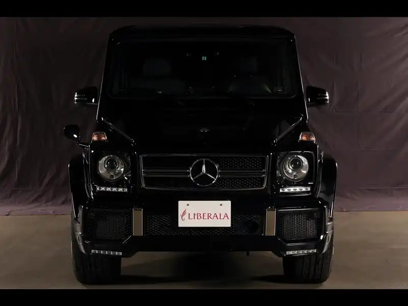 カタログ画像：Ｇクラス（G-CLASS） Ｇ６３ ＡＭＧ 2014年4月 ABA-463272 5500cc オブシディアンブラック（Ｍ）orマグネタイトブラック（Ｍ） フロント