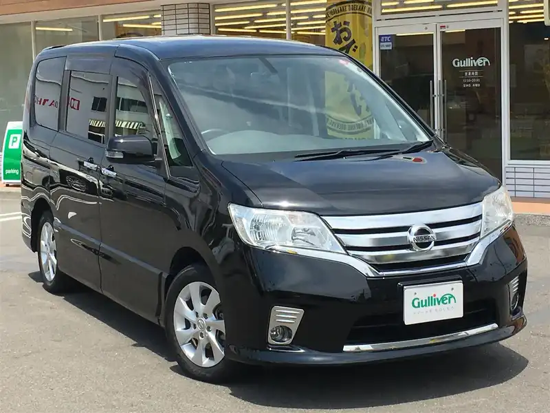 カタログ画像：セレナ（SERENA） ハイウェイスター 2012年8月 DBA-FNC26 2000cc スーパーブラック 燃費13.6km / l メイン（その他）