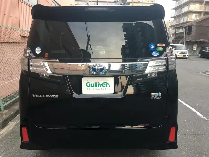 カタログ画像：ヴェルファイアハイブリッド（VELLFIRE HYBRID） ハイブリッドＺＲ 2015年1月 DAA-AYH30W 2500cc ブラック 燃費18.4km / l バック