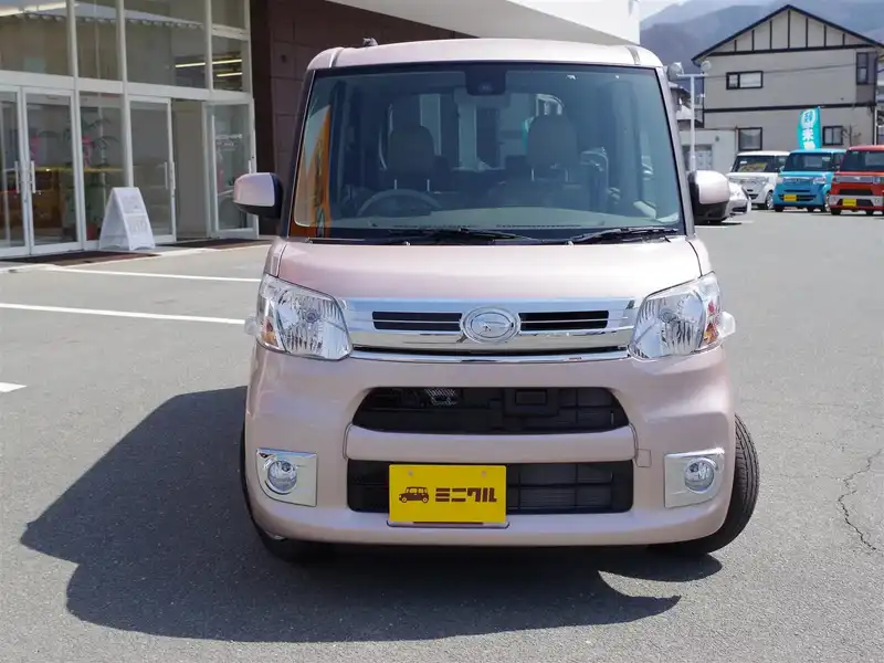 カタログ画像：タント（TANTO） Ｘターボ ＳＡⅡ 2015年5月 DBA-LA600S 660cc ライトローズマイカメタリック 燃費26.0km / l フロント