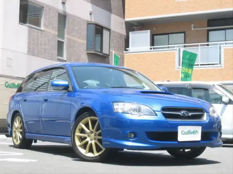 カタログ画像：レガシィツーリングワゴン（LEGACY TOURING WAGON） ２．０ＧＴスペックＢ 2003年5月 TA-BP5 2000cc アトランティックブルー・パール 燃費12.0km / l  メイン