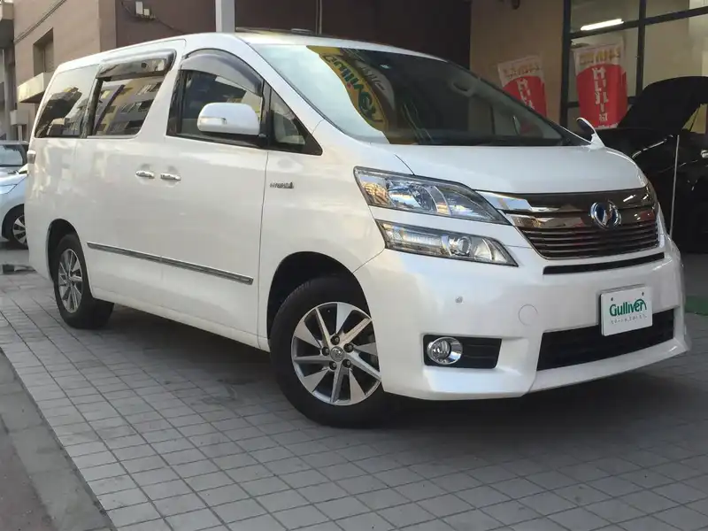 カタログ画像：ヴェルファイアハイブリッド（VELLFIRE HYBRID） ハイブリッドＶ Ｌエディション 2011年11月 DAA-ATH20W 2400cc ホワイトパールクリスタルシャイン 燃費16.2km / l メイン