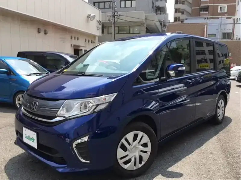 カタログ画像：ステップワゴン（STEPWAGON） Ｇ ホンダセンシング 2016年5月 DBA-RP1 1500cc コバルトブルー・パール 燃費16.2km / l 外装