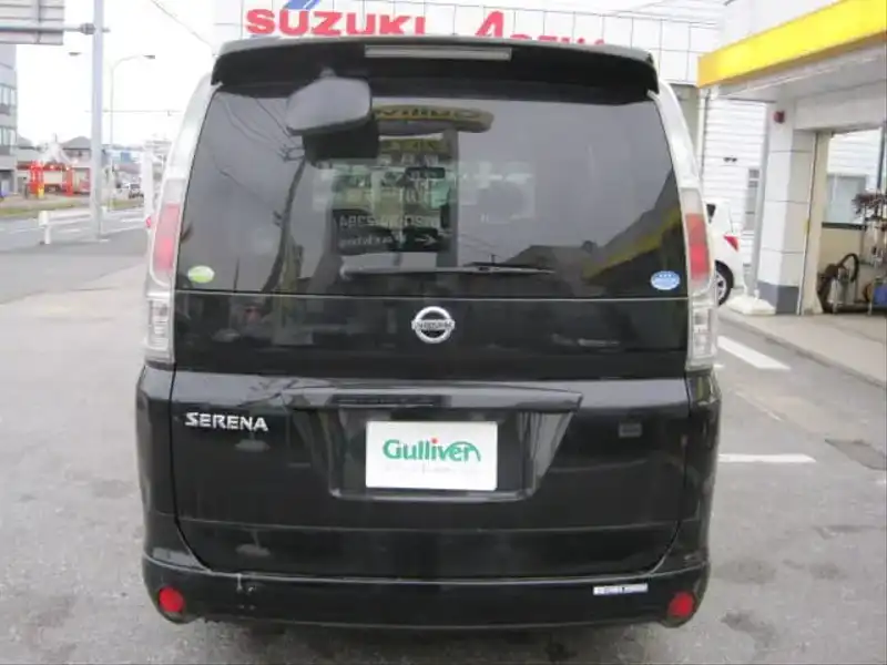 カタログ画像：セレナ（SERENA） ２０ＲＳ 2005年5月 CBA-NC25 2000cc スーパーブラック 燃費11.8km / l  バック