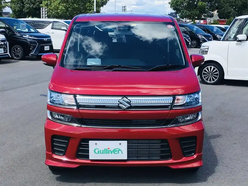 カタログ画像：ワゴンＲ（WAGON R） ハイブリッドＦＺ リミテッド 2018年9月 DAA-MH55S 660cc フェニックスレッドパール 燃費33.4km / l フロント