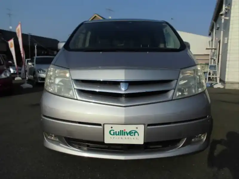 カタログ画像：アルファードハイブリッド（ALPHARD HYBRID） Ｇエディション 2004年4月 CAA-ATH10W 2400cc ライトパープルメタリック 燃費17.2km / l  フロント