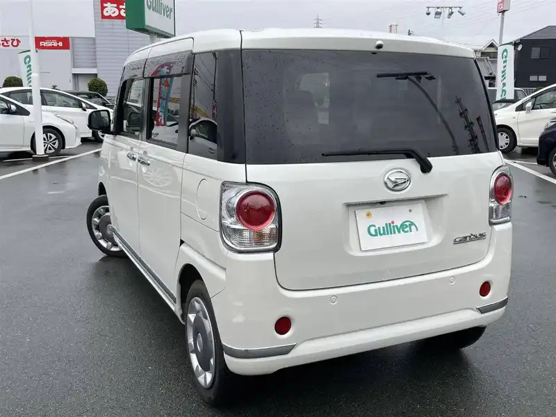 カタログ画像：ムーヴキャンバス（MOVE CANBUS） Ｘメイクアップリミテッド ＳＡⅢ 2019年6月 5BA-LA800S 660cc パールホワイトIII 燃費20.6km / l バック