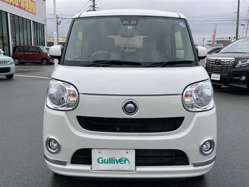 カタログ画像：ムーヴキャンバス（MOVE CANBUS） Ｘメイクアップリミテッド ＳＡⅢ 2019年6月 5BA-LA800S 660cc パールホワイトIII 燃費20.6km / l フロント