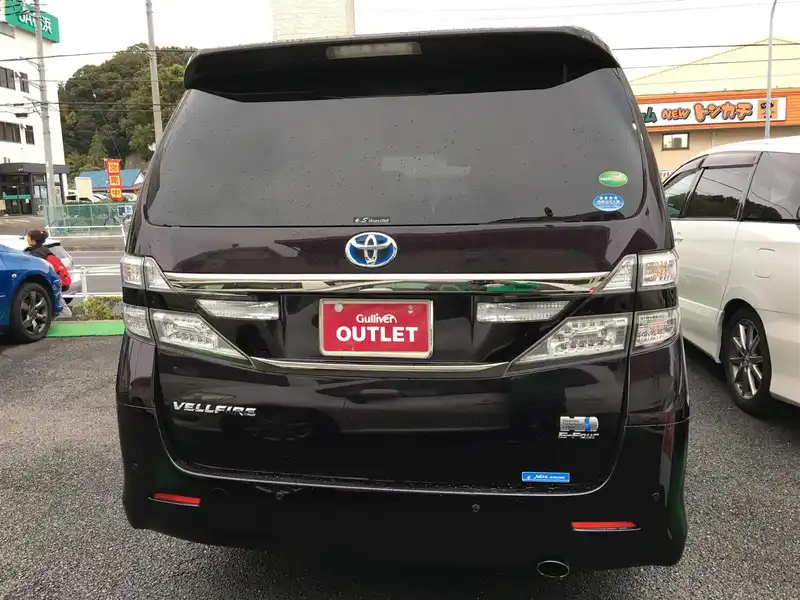 カタログ画像：ヴェルファイアハイブリッド（VELLFIRE HYBRID） ハイブリッドＺＲ 2014年4月 DAA-ATH20W 2400cc ボルドーマイカメタリックorダークバイオレットマイカメタリック 燃費16.2km / l バック