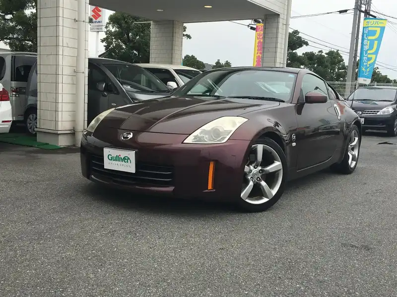 カタログ画像：フェアレディＺ（FAIRLADY Z） バージョンＴ 2008年1月 CBA-Z33 3500cc プレミアムミスティックマルーン（ＲＰ） 燃費9.2km / l  外装