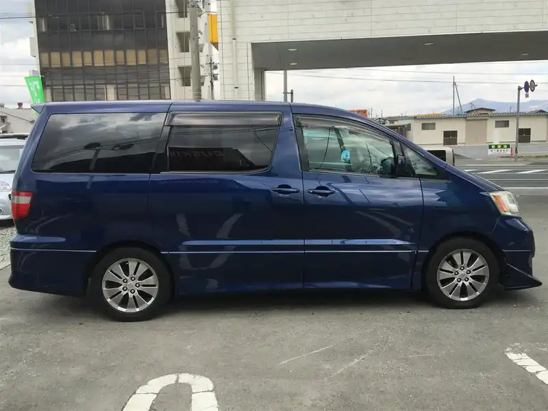 カタログ画像：アルファードＶ（ALPHARD V） ＡＳ プレミアム・アルカンターラバージョン 2004年2月 CBA-ANH15W 2400cc ダークブルーマイカ 燃費9.4km / l  外装