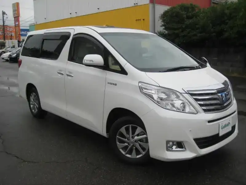 カタログ画像：アルファードハイブリッド（ALPHARD HYBRID） ハイブリッドＧ プレミアムシートパッケージ 2012年9月 DAA-ATH20W 2400cc ゴールドパールクリスタルシャイン 燃費16.2km / l メイン（その他）