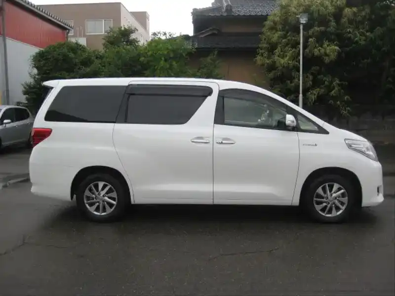 カタログ画像：アルファードハイブリッド（ALPHARD HYBRID） ハイブリッドＧ プレミアムシートパッケージ 2012年9月 DAA-ATH20W 2400cc ゴールドパールクリスタルシャイン 燃費16.2km / l 外装