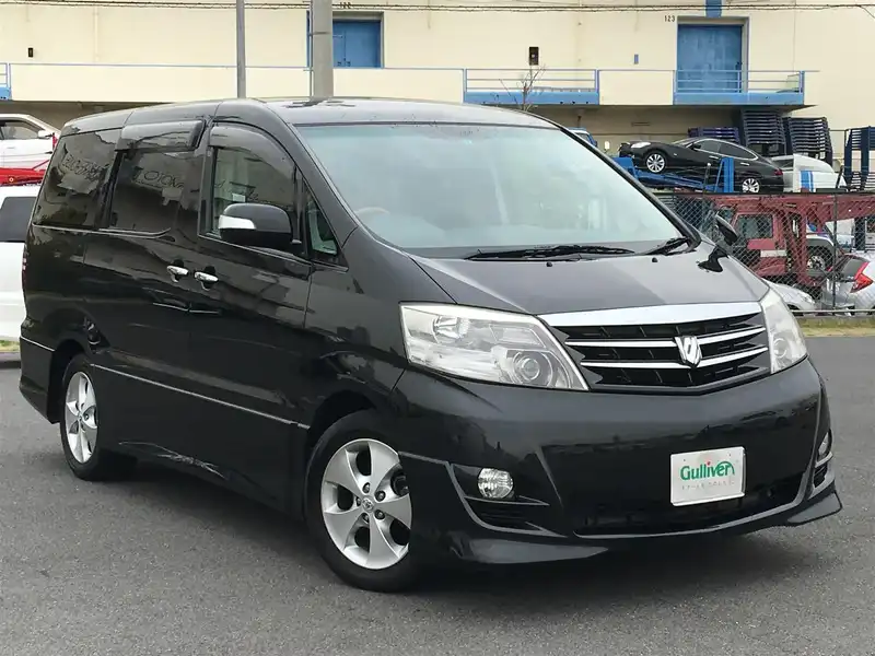 カタログ画像：アルファードＶ（ALPHARD V） ＡＳ プラチナセレクションⅡ 2007年6月 DBA-ANH15W 2400cc ブラックマイカ 燃費9.4km / l  メイン