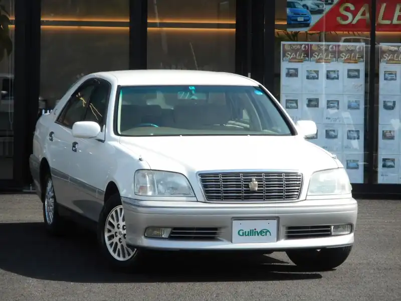 カタログ画像：クラウン（CROWN） ロイヤルエクストラＦｏｕｒ Ｑパッケージ 1999年9月 GH-JZS173 2500cc フロスティホワイトトーニング 燃費9.2km / l  メイン（その他）