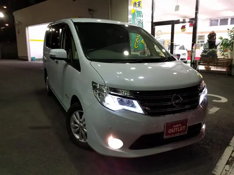 カタログ画像：セレナ（SERENA） ２０Ｇ Ｓ－ハイブリッド アドバンスドセーフティパッケージ 2014年4月 DAA-HC26 2000cc ブルームーンホワイトパール（３Ｐ） 燃費15.4km / l メイン（その他）