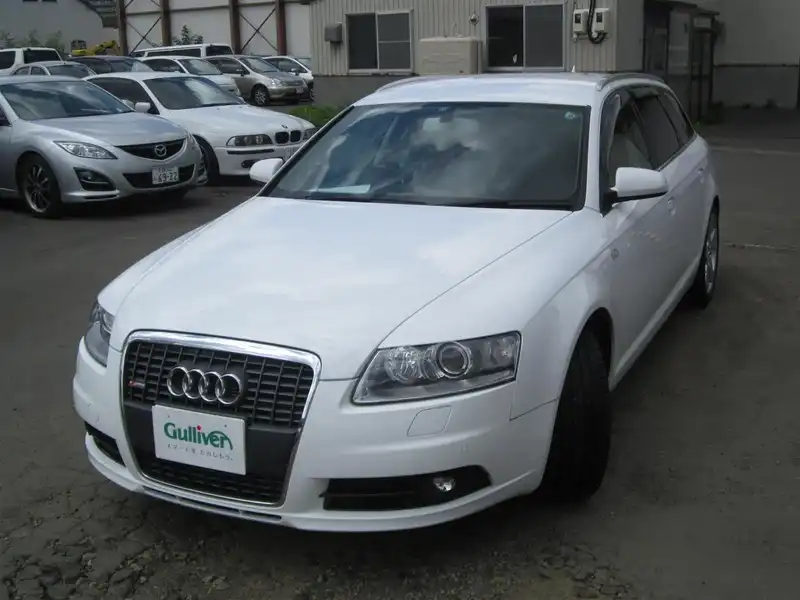 カタログ画像：Ａ６アバント（A6 AVANT） ２．８ＦＳＩクワトロ リミテッド 2008年9月 ABA-4FBDXS 2800cc アイビスホワイト 燃費9.3km / l  外装