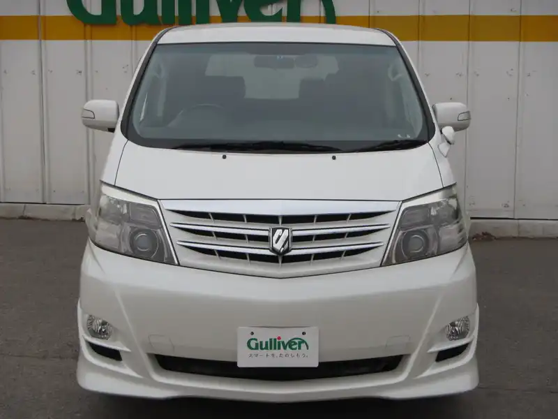 カタログ画像：アルファードＶ（ALPHARD V） ＭＳ プラチナセレクション 2006年8月 TA-MNH10W 3000cc ホワイトパールマイカ 燃費8.9km / l  フロント