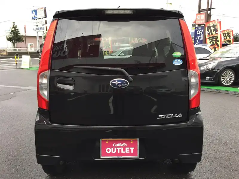 カタログ画像：ステラ（STELLA） Ｇ 2014年5月 DBA-LA110F 660cc ブラック・マイカメタリック 燃費26.0km / l バック