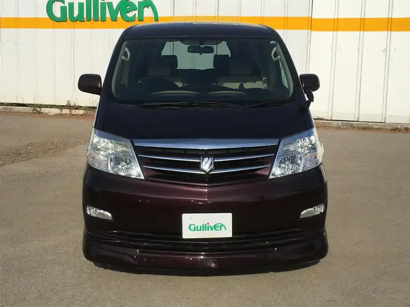 カタログ画像：アルファードＶ（ALPHARD V） ＡＸ Ｌエディション 2007年6月 DBA-ANH15W 2400cc ブラッキッシュレッドマイカ 燃費9.4km / l  フロント