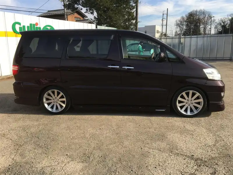 カタログ画像：アルファードＶ（ALPHARD V） ＡＸ Ｌエディション 2007年6月 DBA-ANH15W 2400cc ブラッキッシュレッドマイカ 燃費9.4km / l  外装