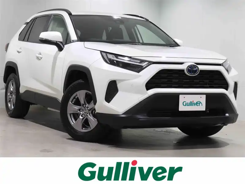 カタログ画像：ＲＡＶ４（RAV4） ハイブリッドＸ 2021年12月 6AA-AXAH52 2500cc ホワイトパールクリスタルシャイン 燃費21.4km / l メイン