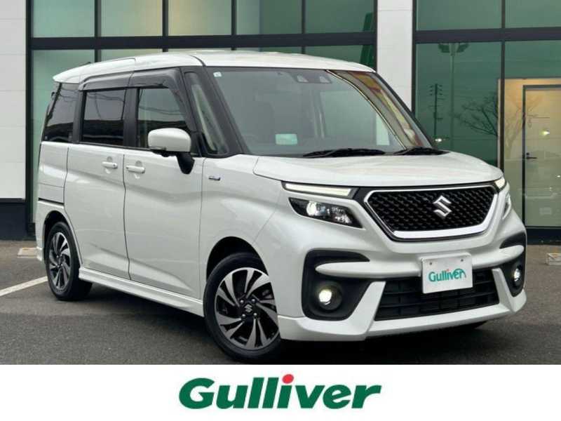 カタログ画像：ソリオバンディット（SOLIO BANDIT） ハイブリッドＭＶ 2020年12月 5AA-MA37S 1200cc ピュアホワイトパール 燃費18.4km / l メイン（その他）