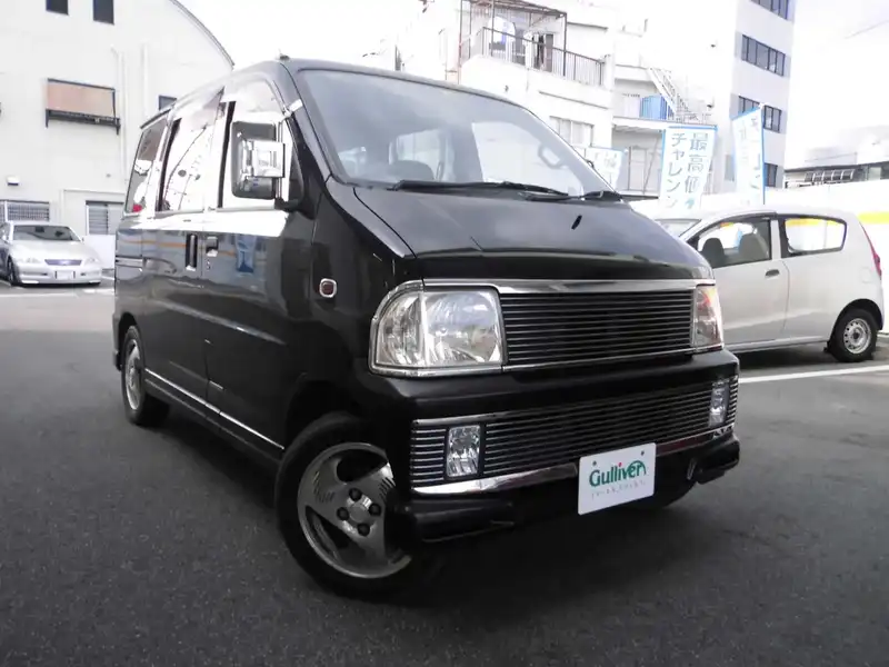 カタログ画像：アトレーワゴン（ATRAI WAGON） エアロダウンビレットターボ ロールーフ 2002年1月 TA-S230G 660cc ブラックマイカ 燃費15.0km / l  メイン