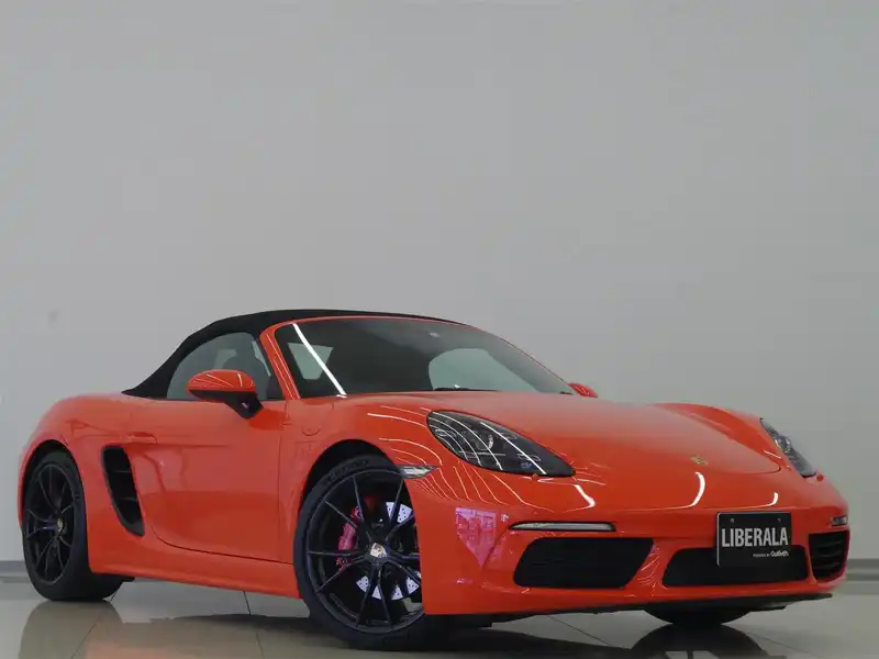 カタログ画像：７１８ボクスター（718 BOXSTER） ７１８ボクスターＳ 2017年8月 ABA-982J2 2500cc ラバオレンジ メイン