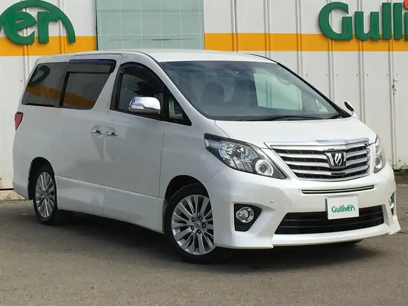 カタログ画像：アルファード（ALPHARD） ２４０Ｓ Ｃパッケージ 2011年11月 DBA-ANH20W 2400cc ホワイトパールクリスタルシャイン 燃費10.8km / l メイン