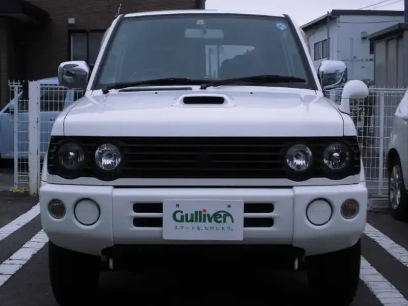 カタログ画像：パジェロミニ（PAJERO MINI） ホワイトエディション 2001年6月 GF-H58A 660cc ソフィアホワイト フロント