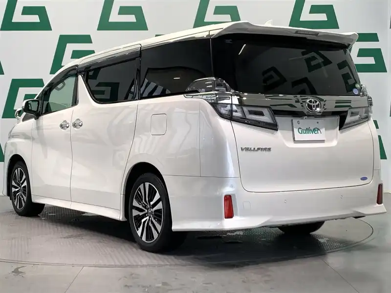 カタログ画像：ヴェルファイア（VELLFIRE） ２．５Ｘ サイドリフトアップチルトシート装着車 2020年1月 3BA-AGH35W 2500cc ホワイトパールクリスタルシャイン 燃費11.0km / l バック