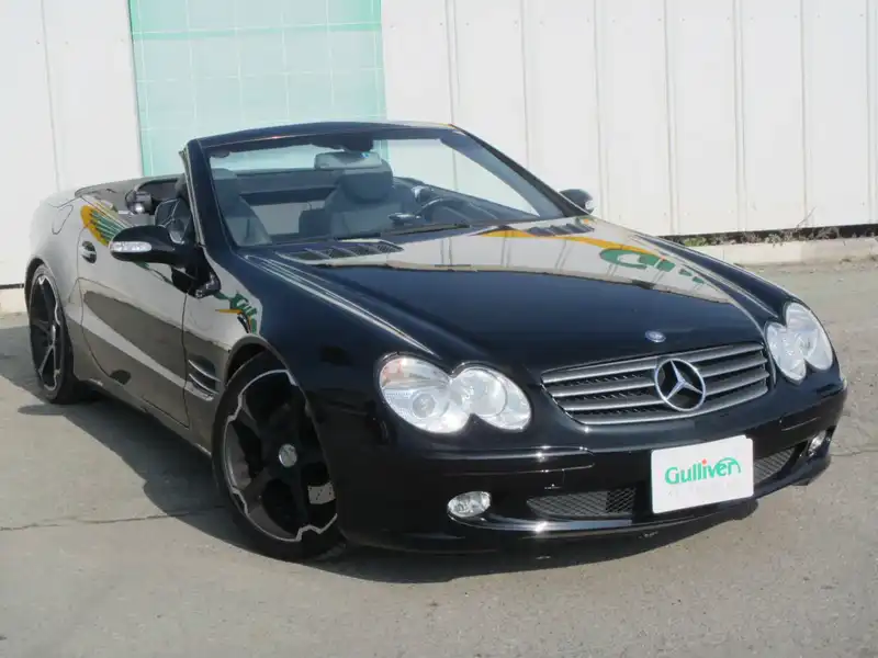 カタログ画像：ＳＬ（SL） ＳＬ５００ 2004年7月 GH-230475 5000cc オブシディアンブラック（Ｍ）orエメラルドブラック（Ｍ） 燃費6.8km / l  外装