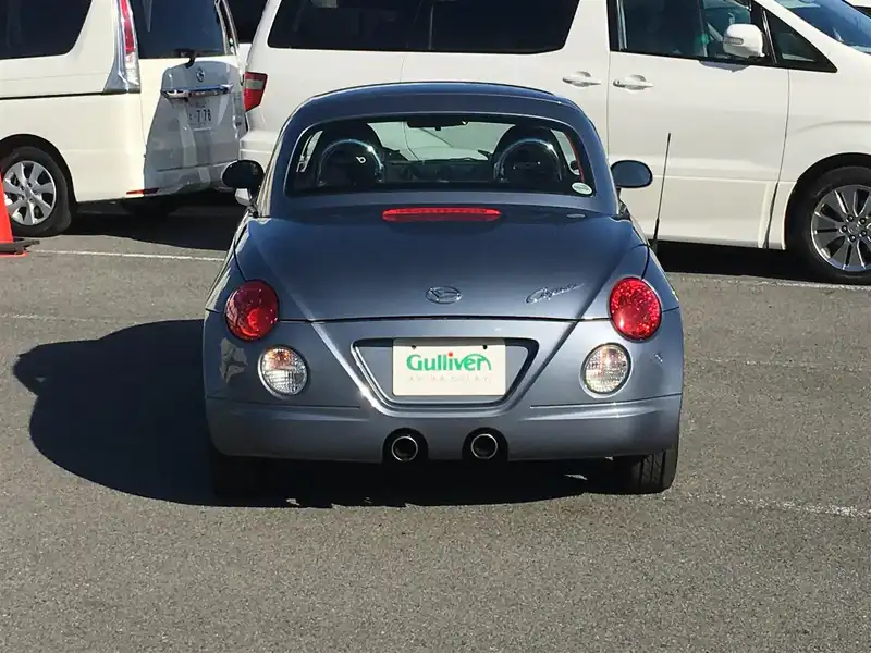 カタログ画像：コペン（COPEN） ２ｎｄアニバーサリーエディション 2004年6月 ABA-L880K 660cc ＤＣ・スチールグレーメタリック 燃費18.0km / l  バック