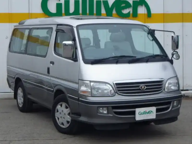 カタログ画像：ハイエースワゴン（HIACE WAGON） スーパーカスタムＧ ミドルルーフ（トリプルムーンルーフ） 1999年7月 GF-RZH101G 2400cc マーベラスシルバートーニング 燃費7.7km / l  メイン（その他）