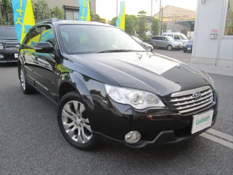 カタログ画像：レガシィアウトバック（LEGACY OUTBACK） ２．５ｉ Ｓスタイル 2007年5月 DBA-BP9 2500cc オブシディアンブラック・パール 燃費13.0km / l  メイン