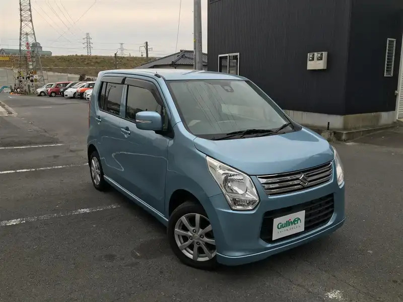 カタログ画像：ワゴンＲ（WAGON R） ＦＸリミテッド ＣＤプレーヤー装着車 2012年9月 DBA-MH34S 660cc フィズブルーパールメタリック 燃費27.8km / l メイン（その他）